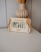 Geldgeschenk-Karte - NICHTS aus Holz