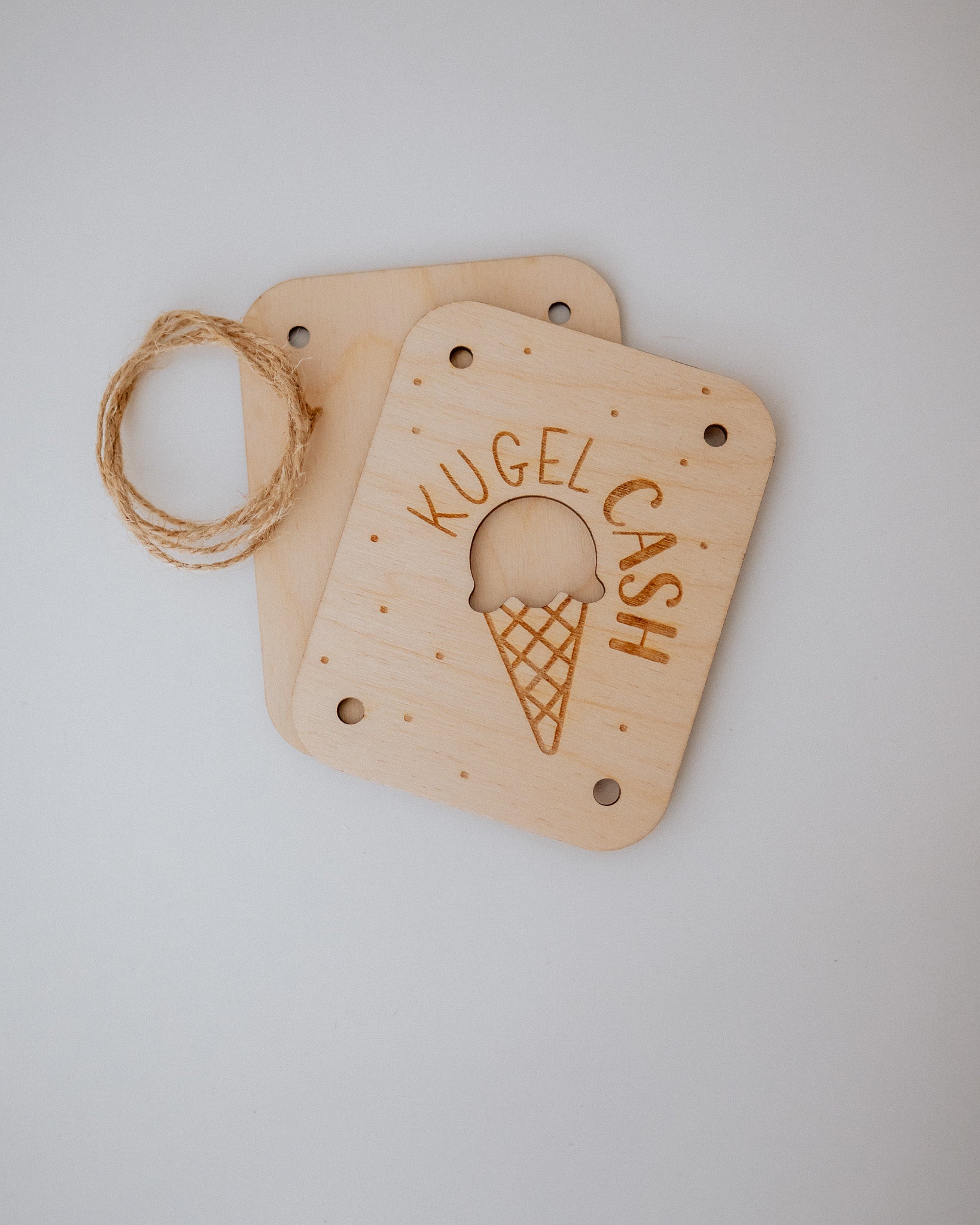 Geldgeschenk-Karte - "Kugel-Cash" aus Holz