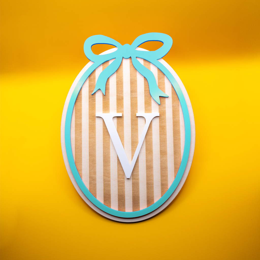 Wanddeko "Initiale" aus Holz & Acryl