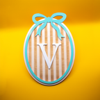 Wanddeko "Initiale" aus Holz & Acryl