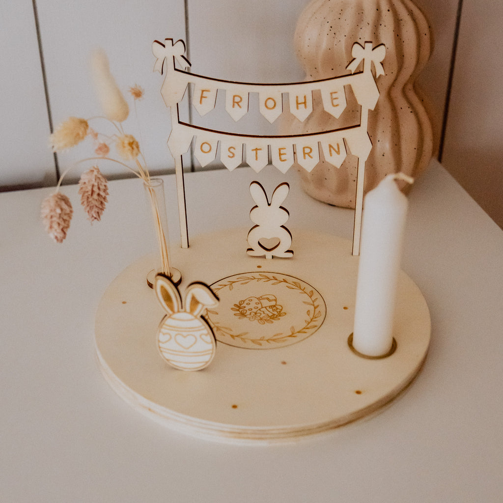 Holzkranz "Ostern" - erweiterbar für Geburtstage
