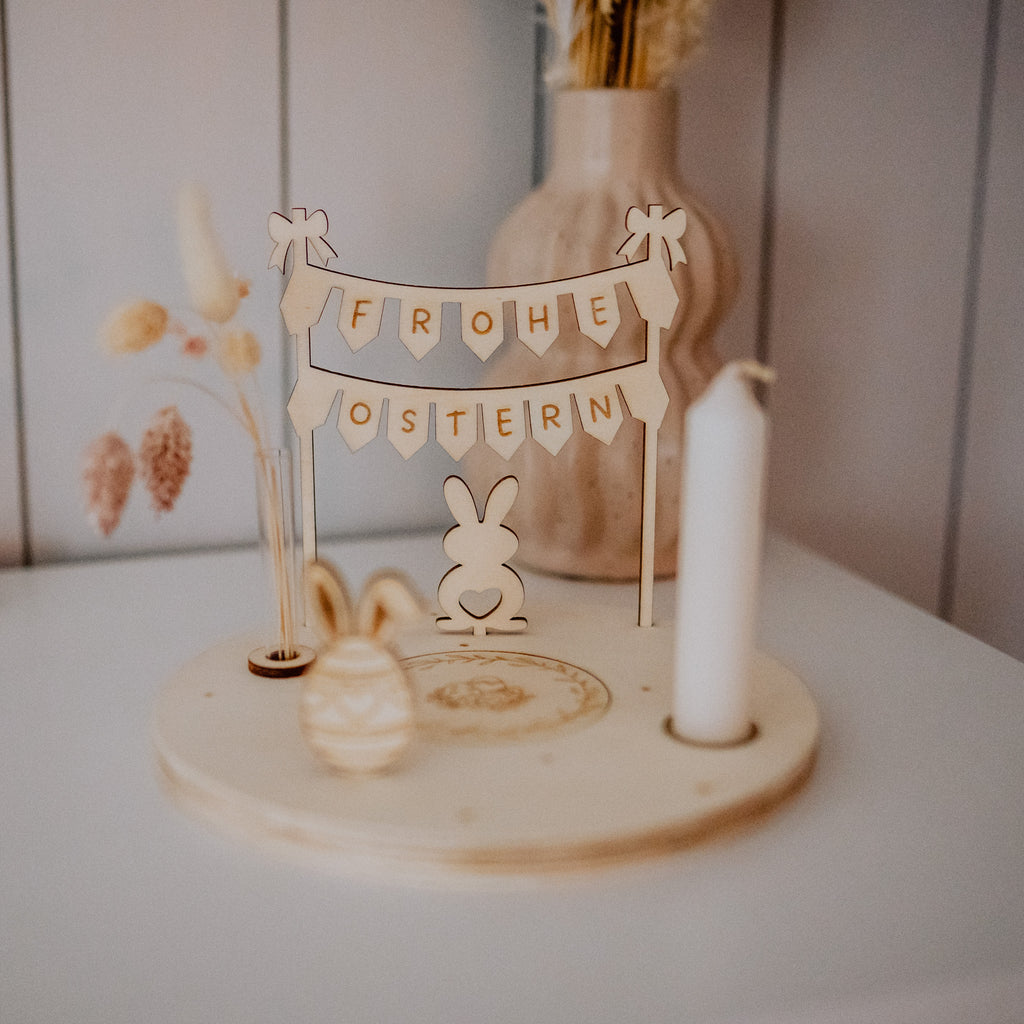Holzkranz "Ostern" - erweiterbar für Geburtstage