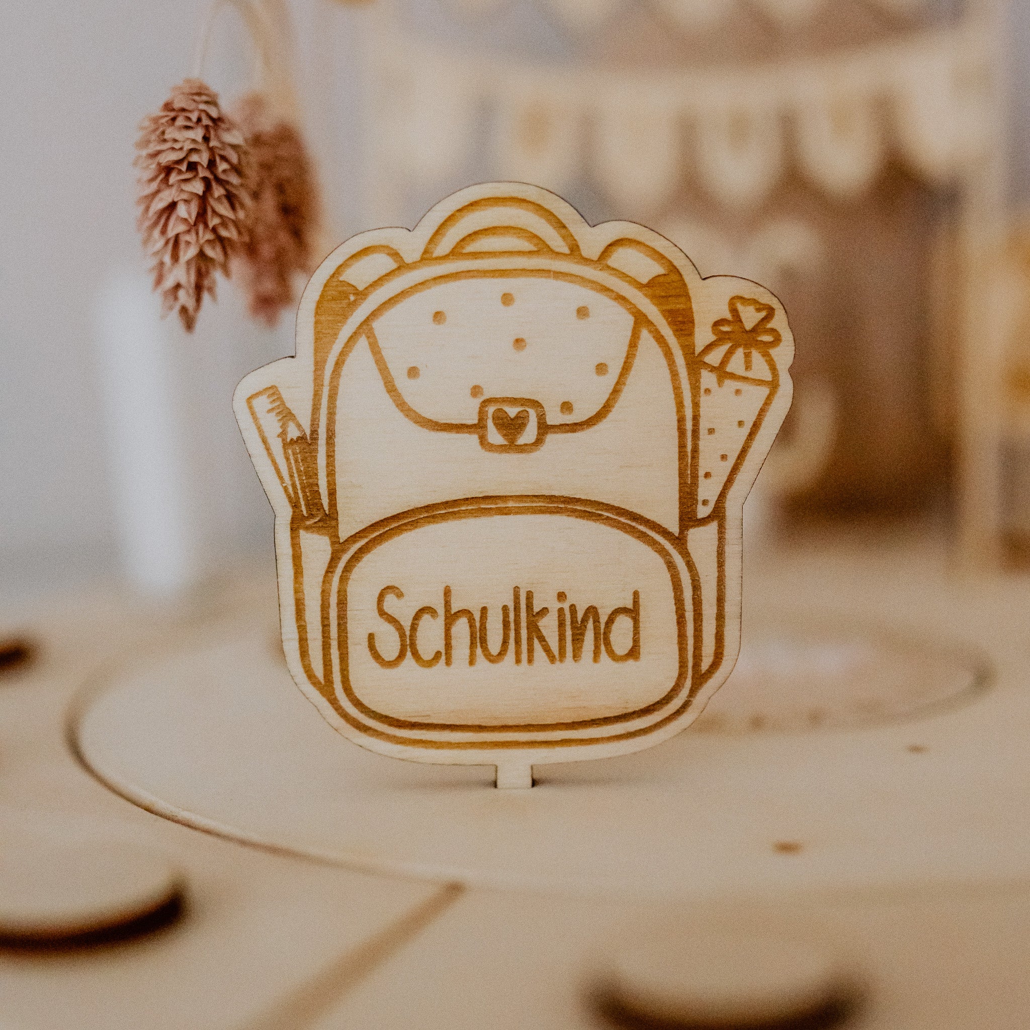 Holzkranz "Einschulung" - erweiterbar für Festtage