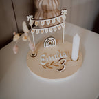 Holzkranz "Geburtstag" mit Acryl-Name