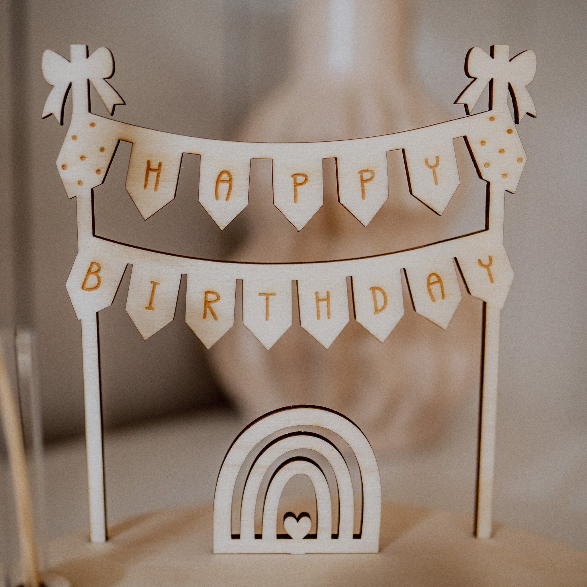Holzkranz "Geburtstag" mit Acryl-Name
