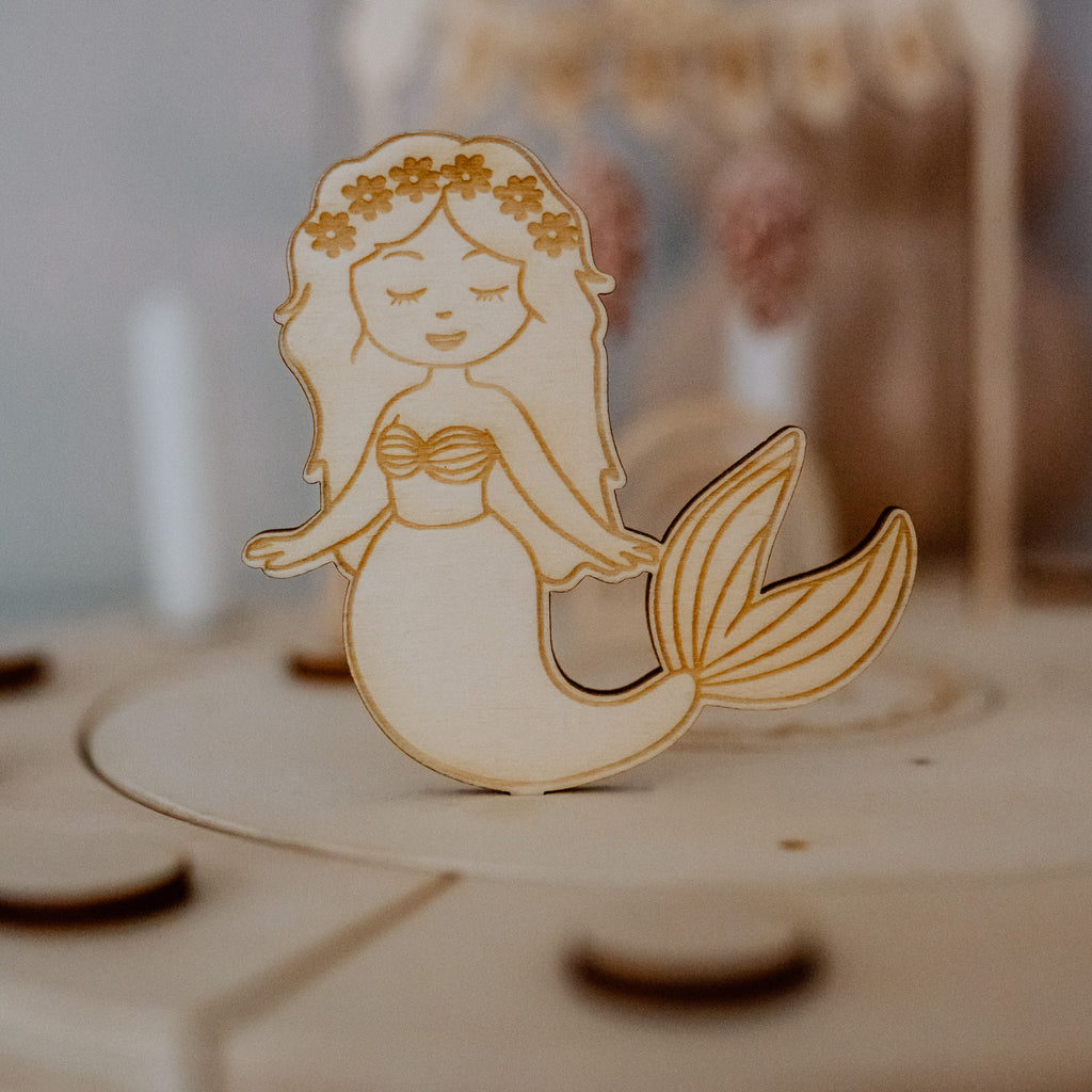 "Meerjungfrau" Erweiterungs-Motive für alle Holzkränze