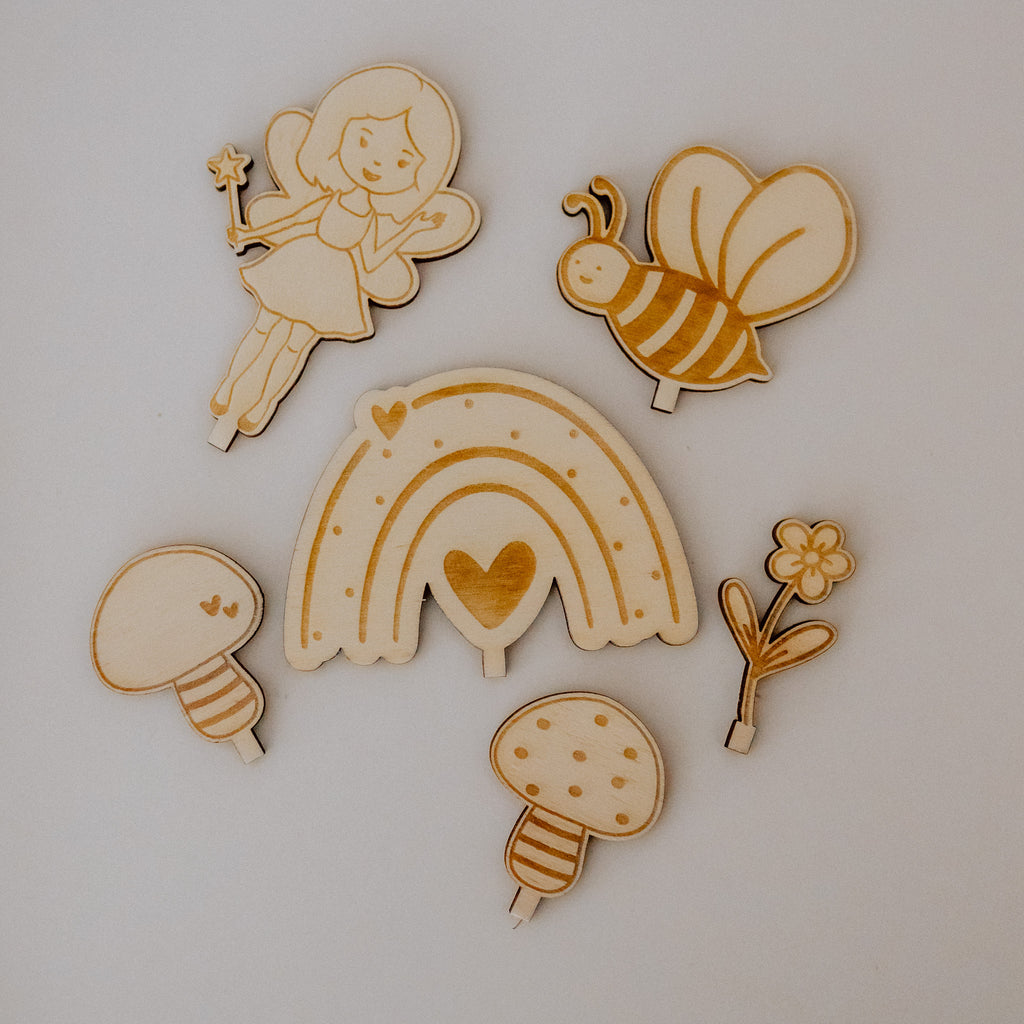 "Wald-Fee" Erweiterungs-Motive für alle Holzkränze