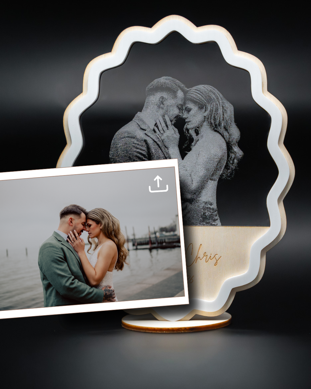 Eure Liebe, verewigt – Personalisiertes Acryl Foto