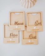Personalisierter Holz-Bilderrahmen – Geschenk für Mama, Papa, Oma & Opa