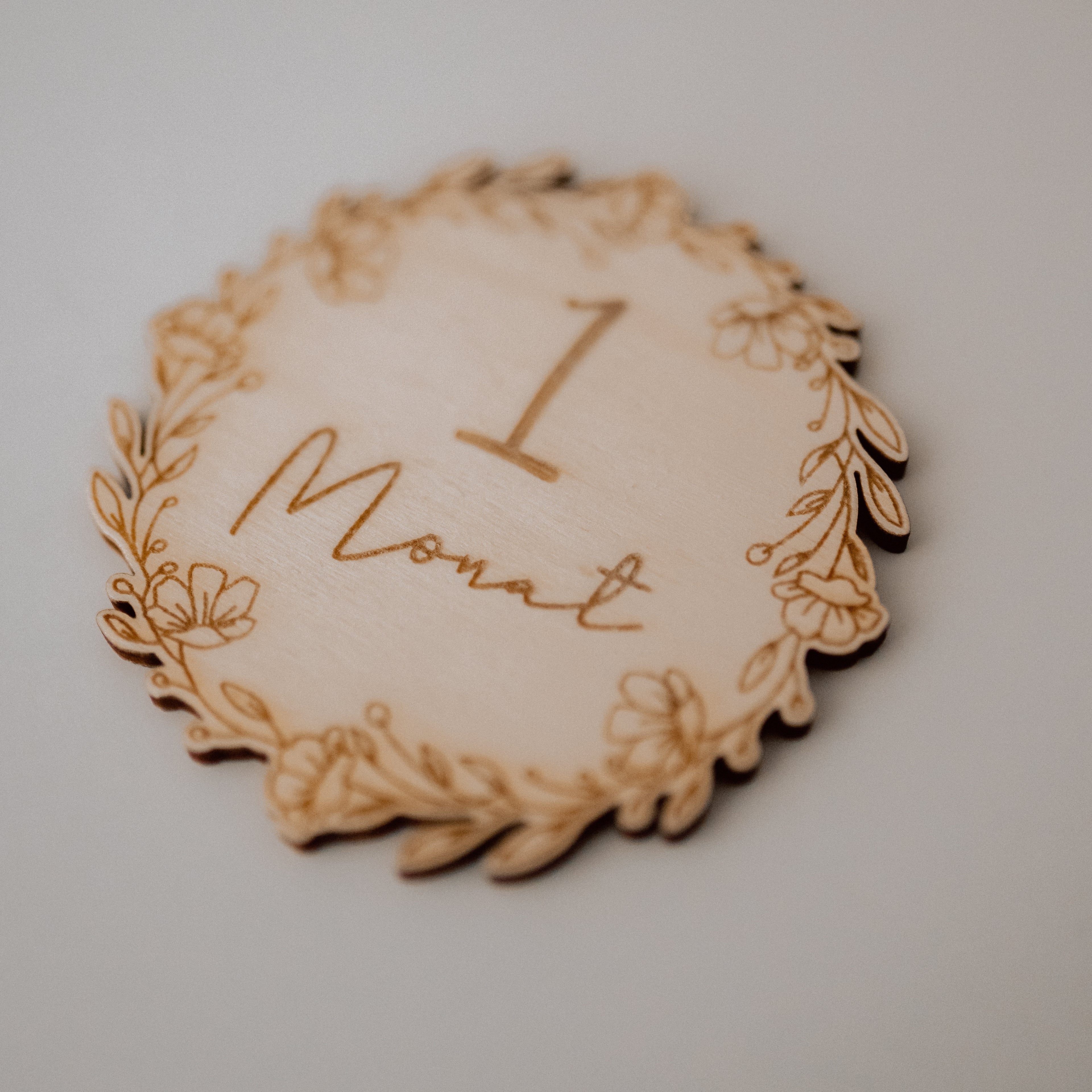 Meilenstein-Karten „Meine ersten 12 Monate“ – Holz & Acryl