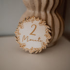 Meilenstein-Karten „Meine ersten 12 Monate“ – Holz & Acryl