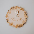 Meilenstein-Karten „Meine ersten 12 Monate“ – Holz & Acryl
