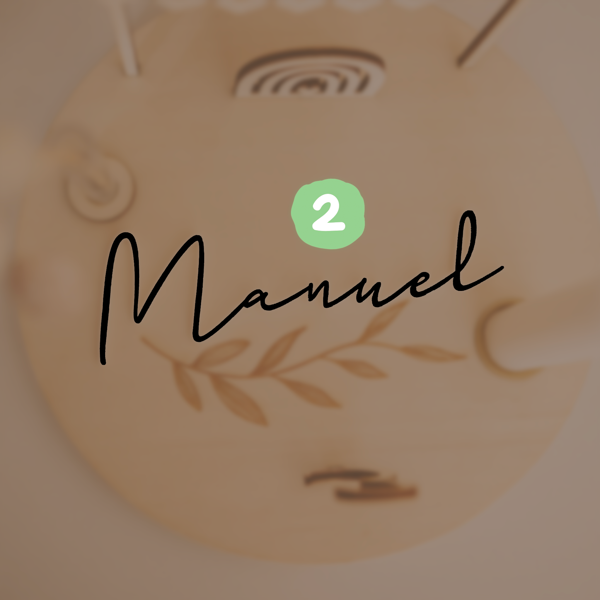 Zusätzlicher Name für den Holzkranz "Geburtstag mit Acryl-Name"