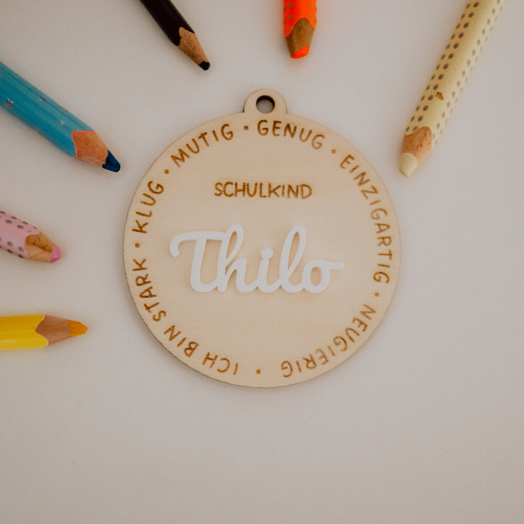 Anhänger für die Schultüte - Affirmation